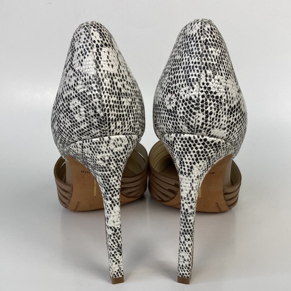 Dolce Vita Tan & Snakeskin Point Toe Stiletto - Picture 5 of 13